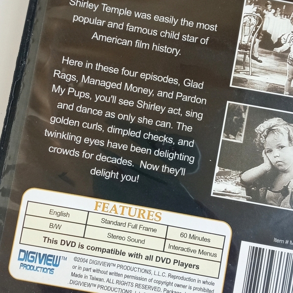 Shirley Temple B/W DVD Shorts (4 Shorts Total) 60 Mins - Picture 4 of 12